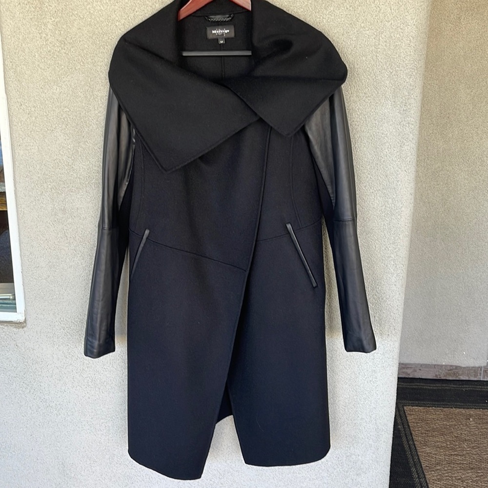 Mackage wool and leather coat